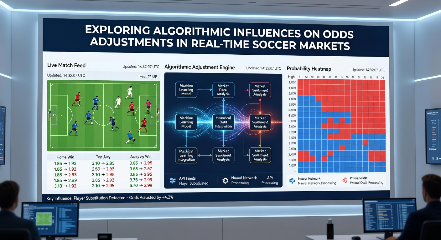 Darstellung von Echtzeit-Datenströmen und Algorithmus-Entscheidungen bei Fußball-Live-Wetten