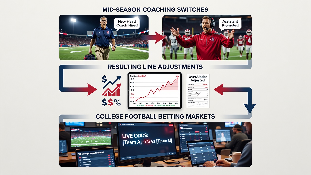 Marktbewegungen und Line-Anpassungen nach Coach-Wechseln im College Football