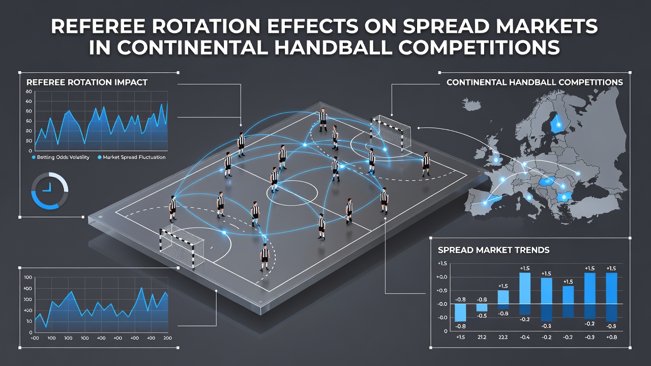 Datenanalyse von Spread-Märkten bei Handballspielen mit Schiedsrichterrotation