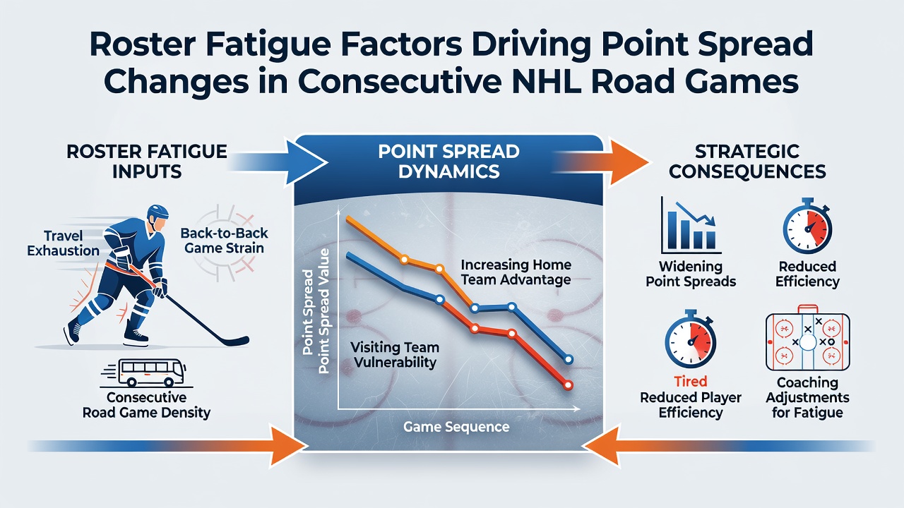 Analyse von Spielerdaten und Spread-Bewegungen in NHL-Roadgames