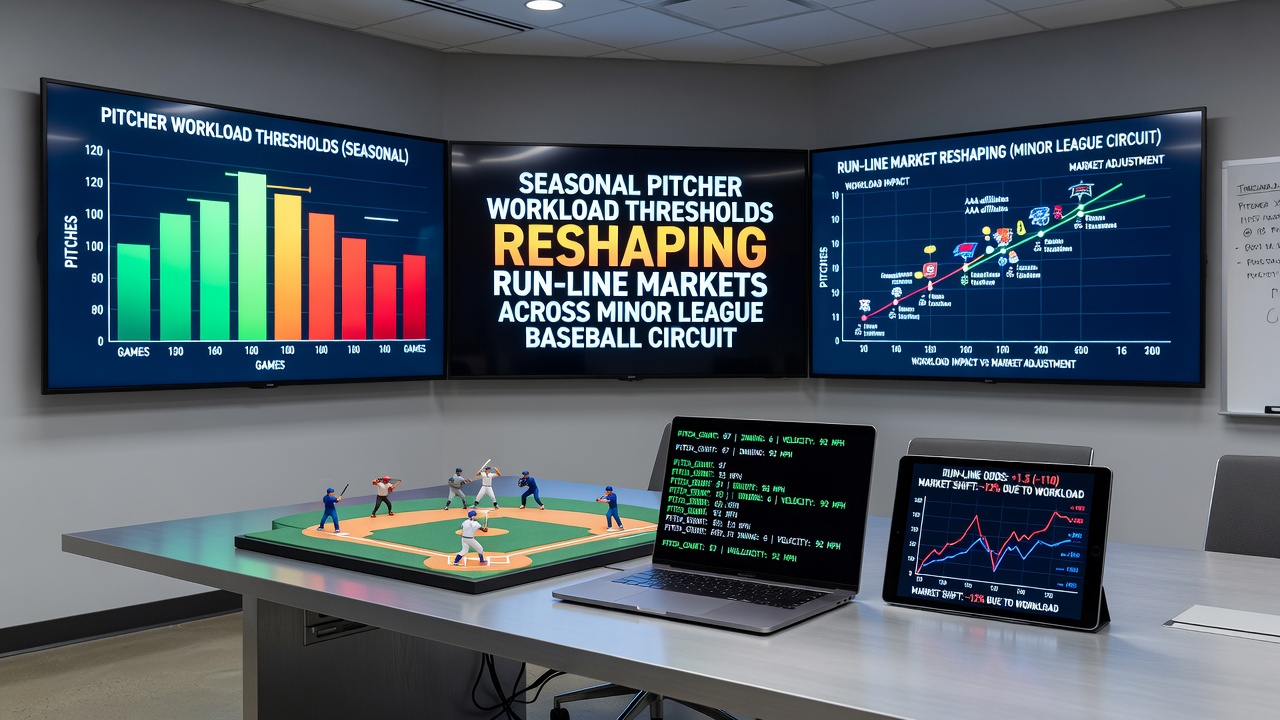 Statistiker analysieren Pitch-Count-Daten auf einem Tablet während eines Minor-League-Baseball-Spiels