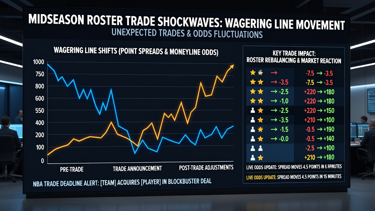 Detaillierte Grafik zu Wettlinienverschiebungen nach NBA-Trades