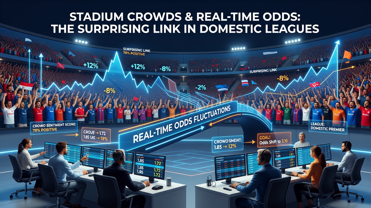 Live-Wettmärkte reagieren auf Zuschauerreaktionen und Stadionatmosphäre während eines Ligaspiels